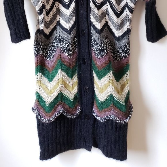 New - Jean Paul Gaultier "Tessuto" Long Cardigan - Picture 2 of 7